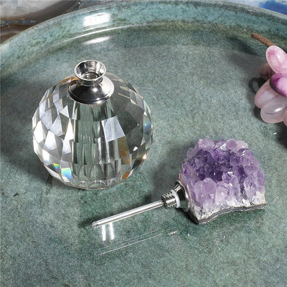 Sheehas Feng Shui Amethyst Clutster Spherical Perfume Bottle - Wisdom Enhancement - 我的商店 - 