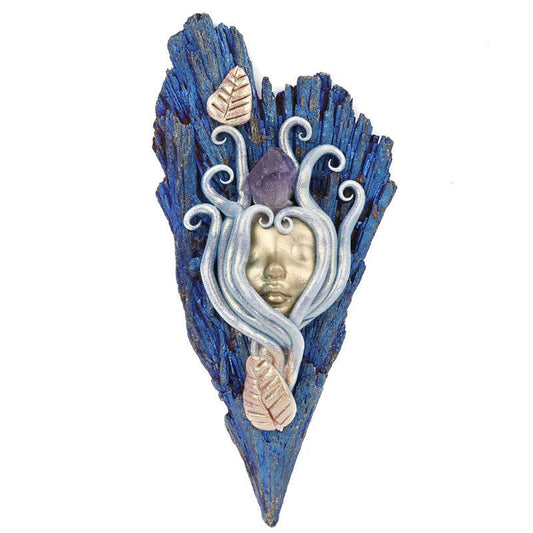 Sheehas Feng Shui Blue/Purple Electroplated Tourmaline Angel of Sweet Dreams - Blessing and Protection - 我的商店 - 