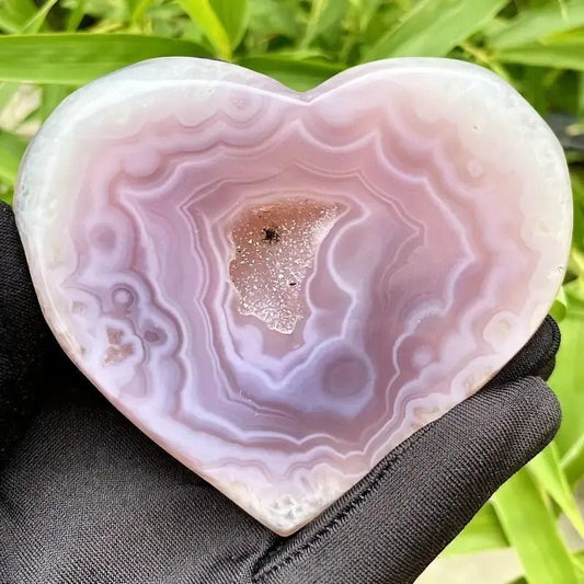 Sheehas Feng Shui Heart - Shaped Natural Geode Agate - The Source of Love and Prosperity Energy - 我的商店 - 
