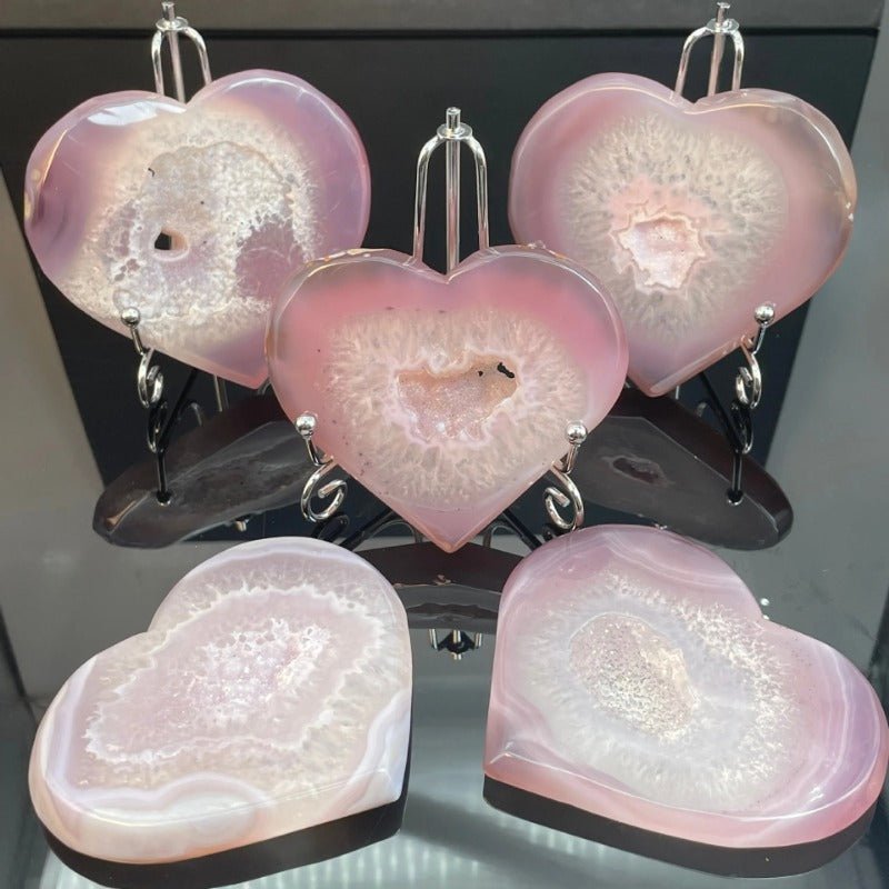 Sheehas Feng Shui Heart - Shaped Natural Geode Agate - The Source of Love and Prosperity Energy - 我的商店 - 