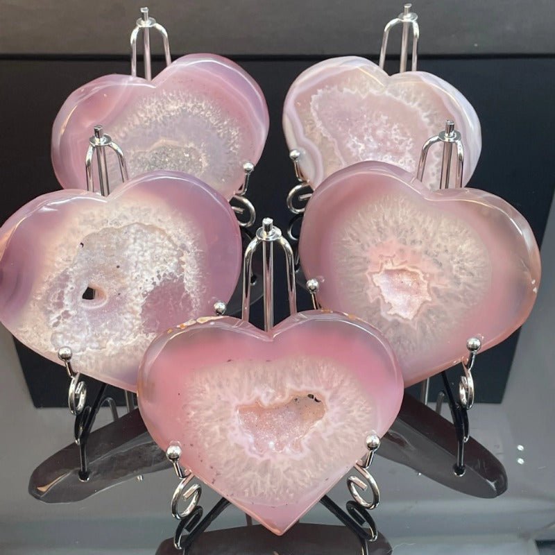 Sheehas Feng Shui Heart - Shaped Natural Geode Agate - The Source of Love and Prosperity Energy - 我的商店 - 