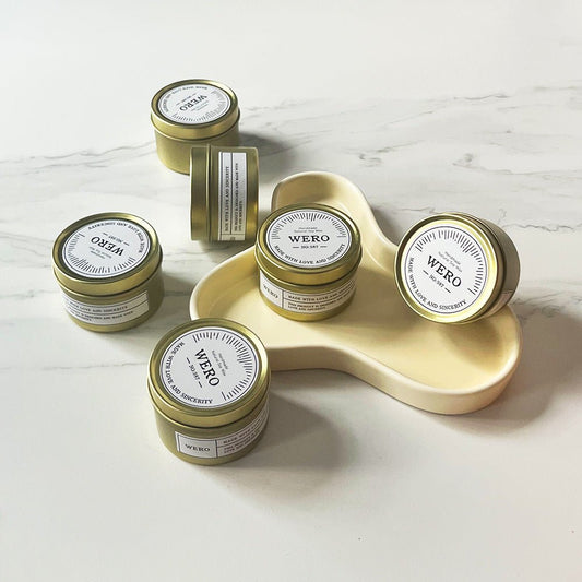 Sheehas Feng Shui Metal Canned Crystal Stone Aromatherapy Candle - Positive Emotion Boost - 我的商店 - aromatherapy for home