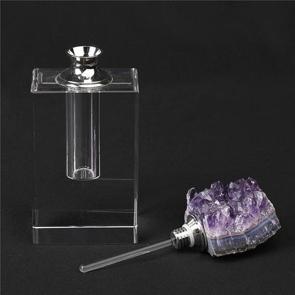 Sheehas Feng Shui Natural Amethyst Cluster Classic Perfume Bottle - Renewing Spirit - 我的商店 - 