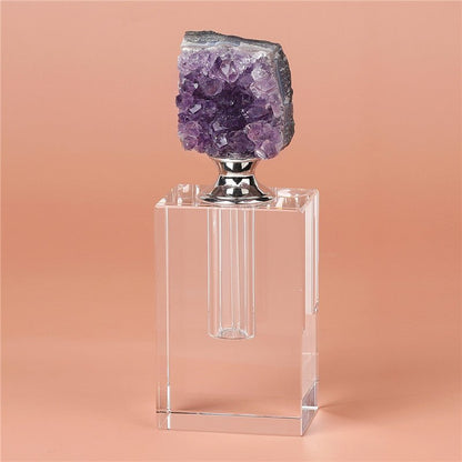 Sheehas Feng Shui Natural Amethyst Cluster Classic Perfume Bottle - Renewing Spirit - 我的商店 - 