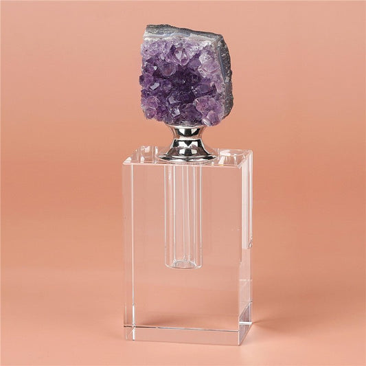 Sheehas Feng Shui Natural Amethyst Cluster Classic Perfume Bottle - Renewing Spirit - 我的商店 - 