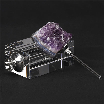 Sheehas Feng Shui Natural Amethyst Cluster Classic Perfume Bottle - Renewing Spirit - 我的商店 - 