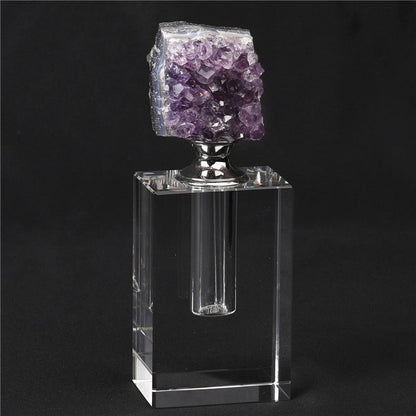 Sheehas Feng Shui Natural Amethyst Cluster Classic Perfume Bottle - Renewing Spirit - 我的商店 - 
