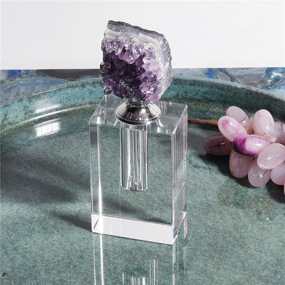 Sheehas Feng Shui Natural Amethyst Cluster Classic Perfume Bottle - Renewing Spirit - 我的商店 - 