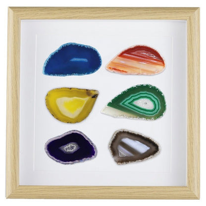 Sheehas Feng Shui Raw Agate Slices Healing Photo Frame - 我的商店 - 