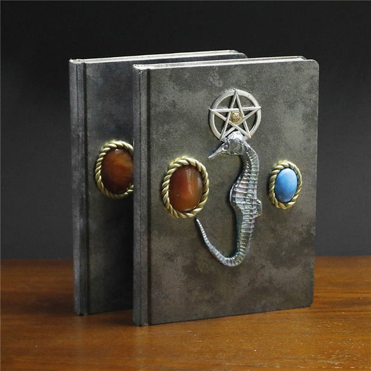 Sheehas Feng Shui Seahorse Pentagram Crystal Magic Notebook 8.5"*6.1"*0.7" - 我的商店 - Artwork in Decor