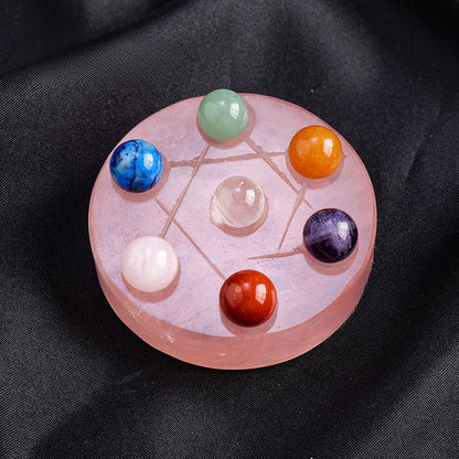Sheehas Feng Shui Seven - Star Natural Crystal Array Energy Plate - 我的商店 - 