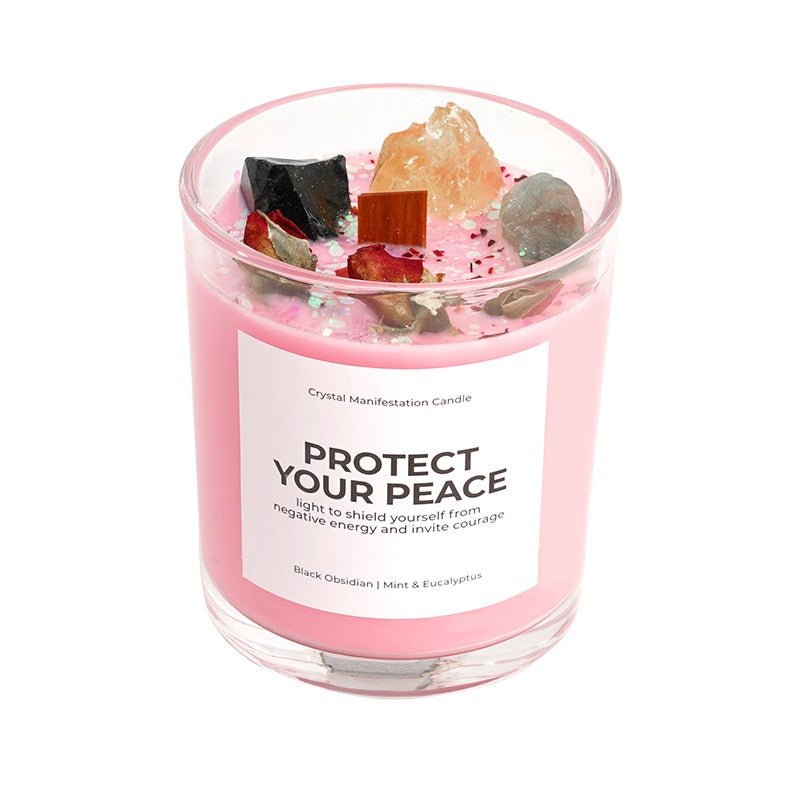 Sheehas Meditation and Prayer Crystal Energy Aromatherapy Candle - Peace of Body and Mind - 我的商店 - 