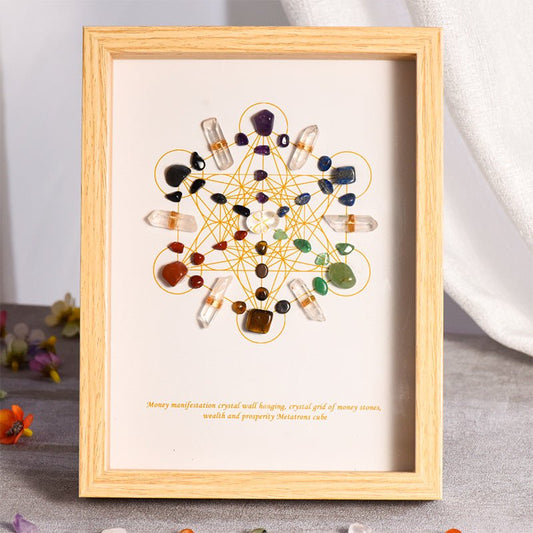 Sheehas Metatron Crystal Wealth - Attracting Crystal Photo Frame - Prosperity and Fortune - Boosting - 我的商店 - 