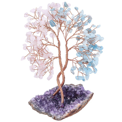 Sheehas Money Tree of Life with Natural Amethyst Cluster Base - 我的商店 - 