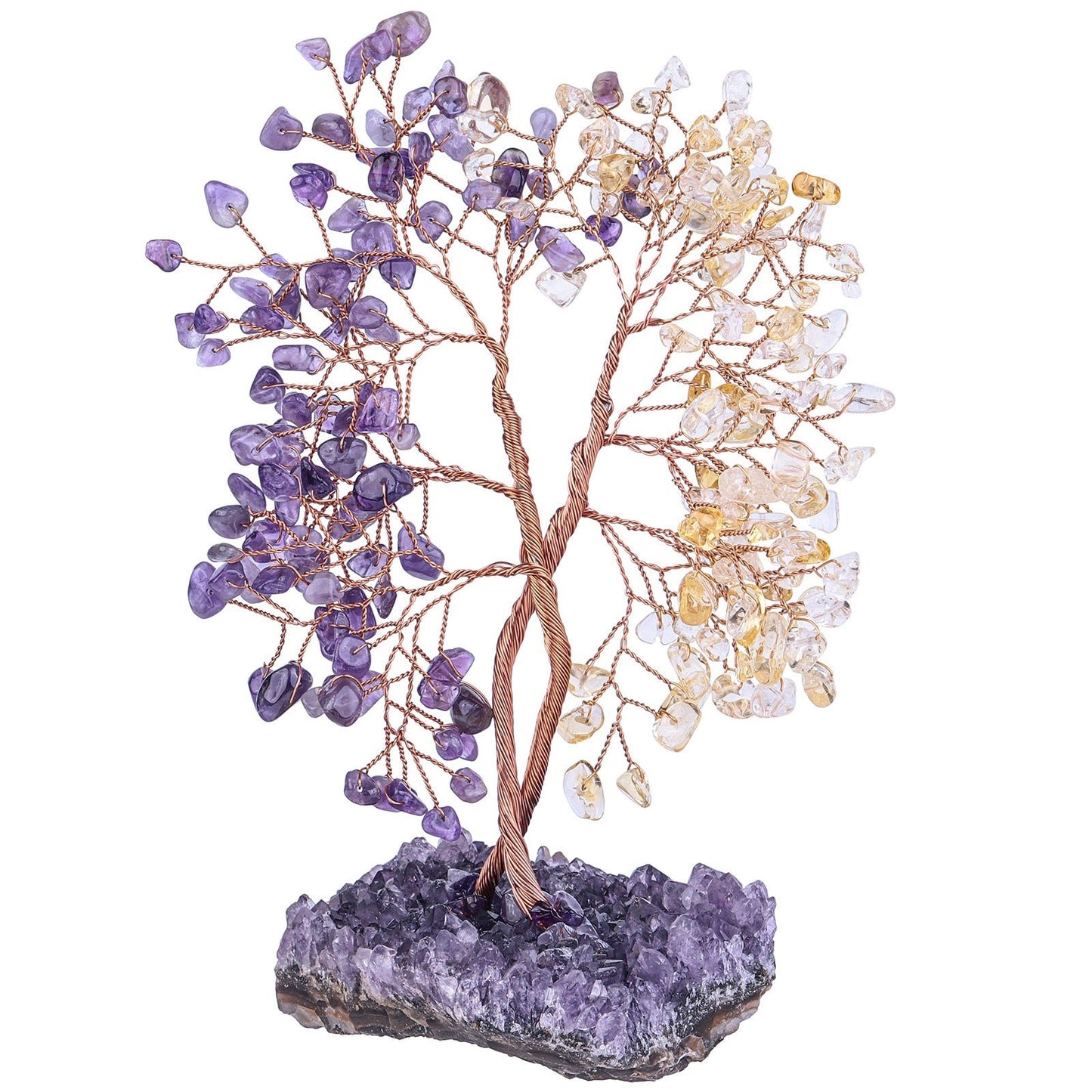 Sheehas Money Tree of Life with Natural Amethyst Cluster Base - 我的商店 - 