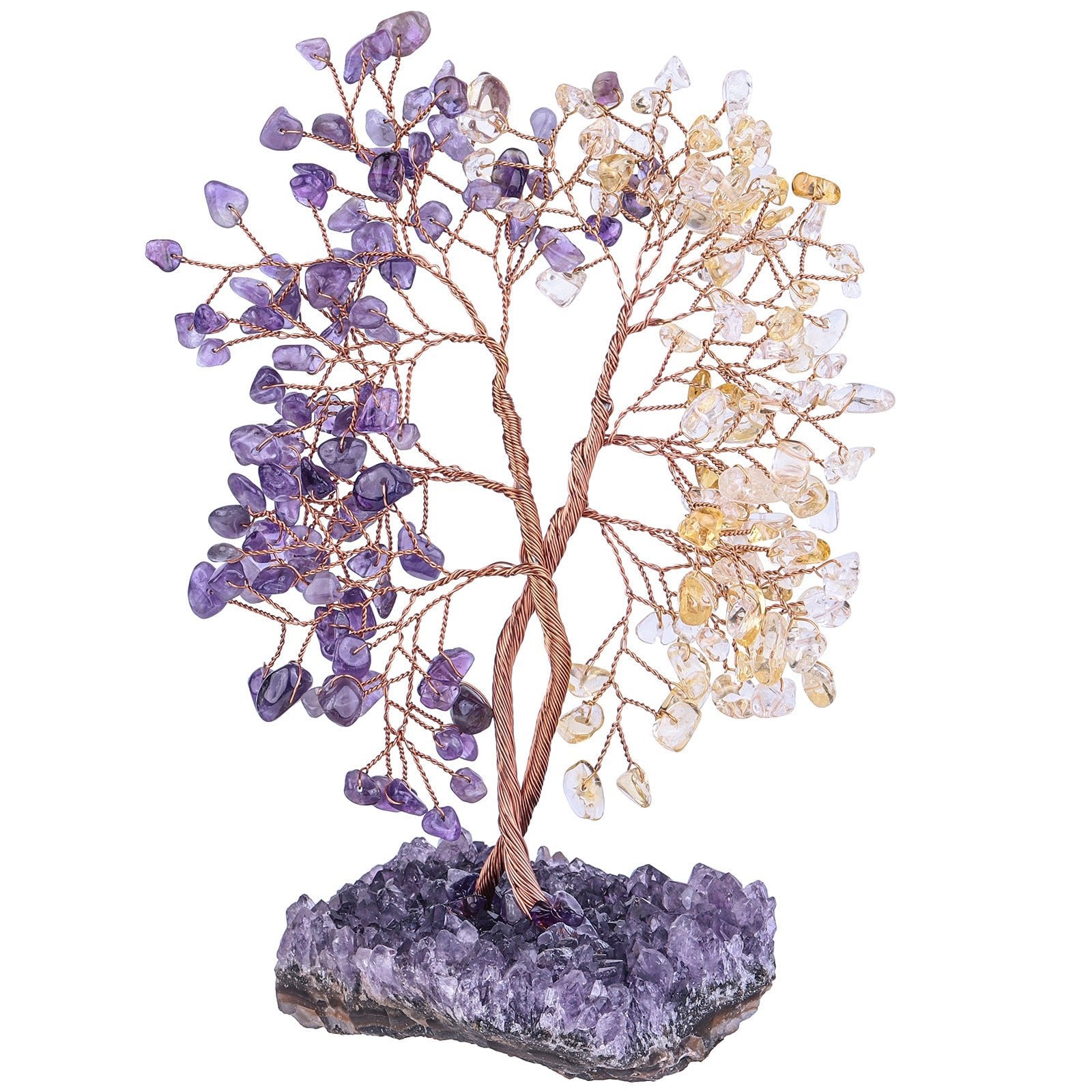 Sheehas Money Tree of Life with Natural Amethyst Cluster Base - 我的商店 - 