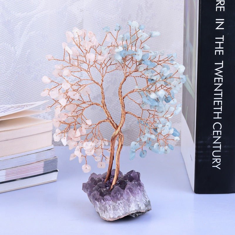 Sheehas Money Tree of Life with Natural Amethyst Cluster Base - 我的商店 - 