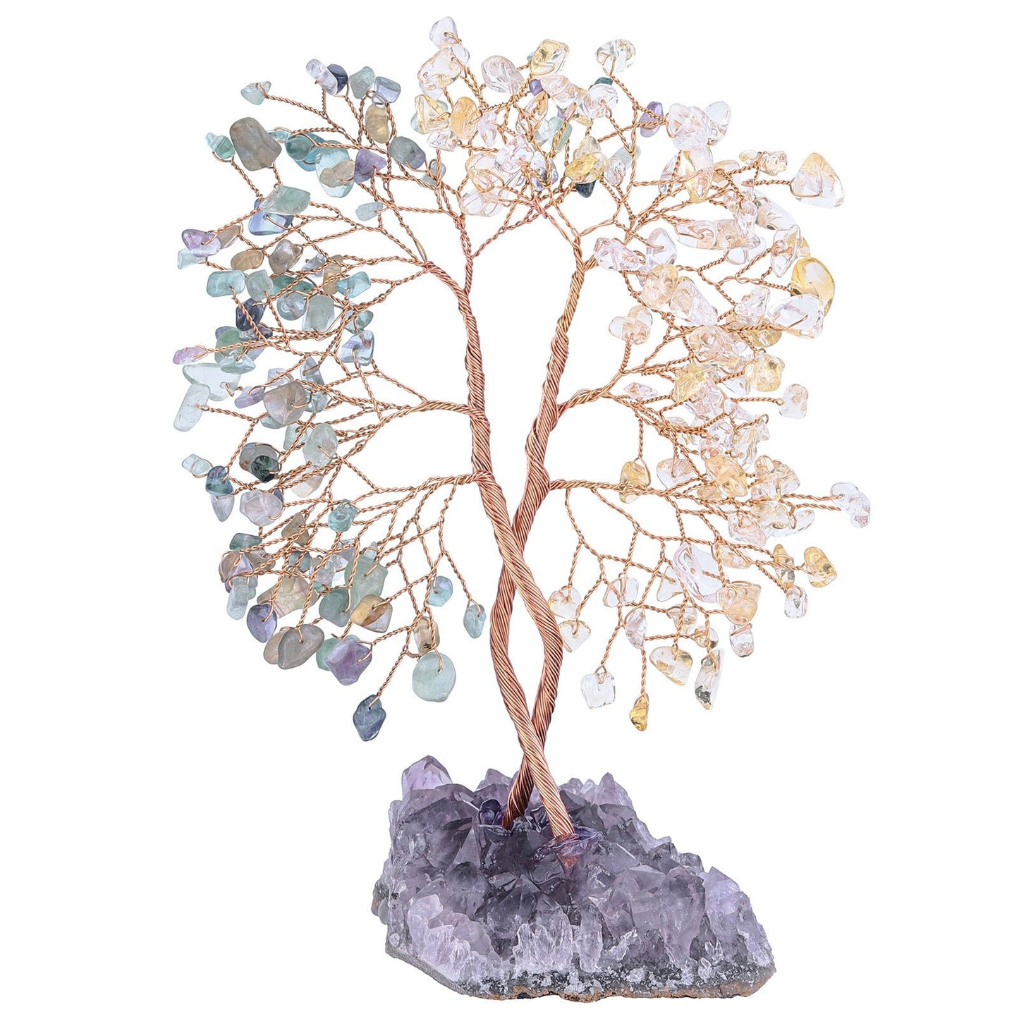 Sheehas Money Tree of Life with Natural Amethyst Cluster Base - 我的商店 - 
