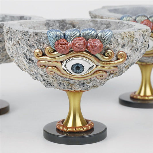 Sheehas Natural Agate Geode Devil's Eye Holy Grail - Wealth Energy Gathering - 我的商店 - 
