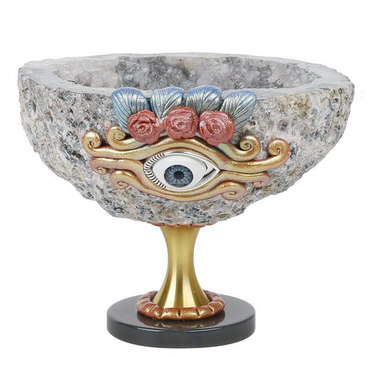 Sheehas Natural Agate Geode Devil's Eye Holy Grail - Wealth Energy Gathering - 我的商店 - 