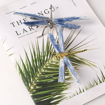 Sheehas Natural Blue Crystal Bar Dragonfly Decoration - Rebirth - 我的商店 - 