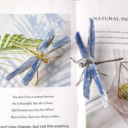 Sheehas Natural Blue Crystal Bar Dragonfly Decoration - Rebirth - 我的商店 - 