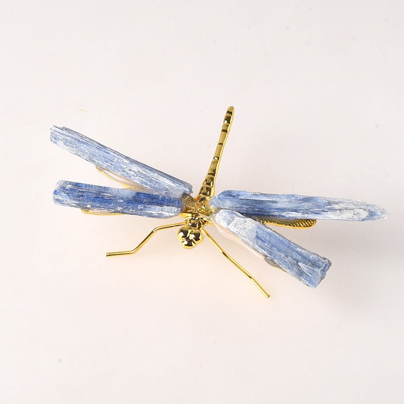 Sheehas Natural Blue Crystal Bar Dragonfly Decoration - Rebirth - 我的商店 - 