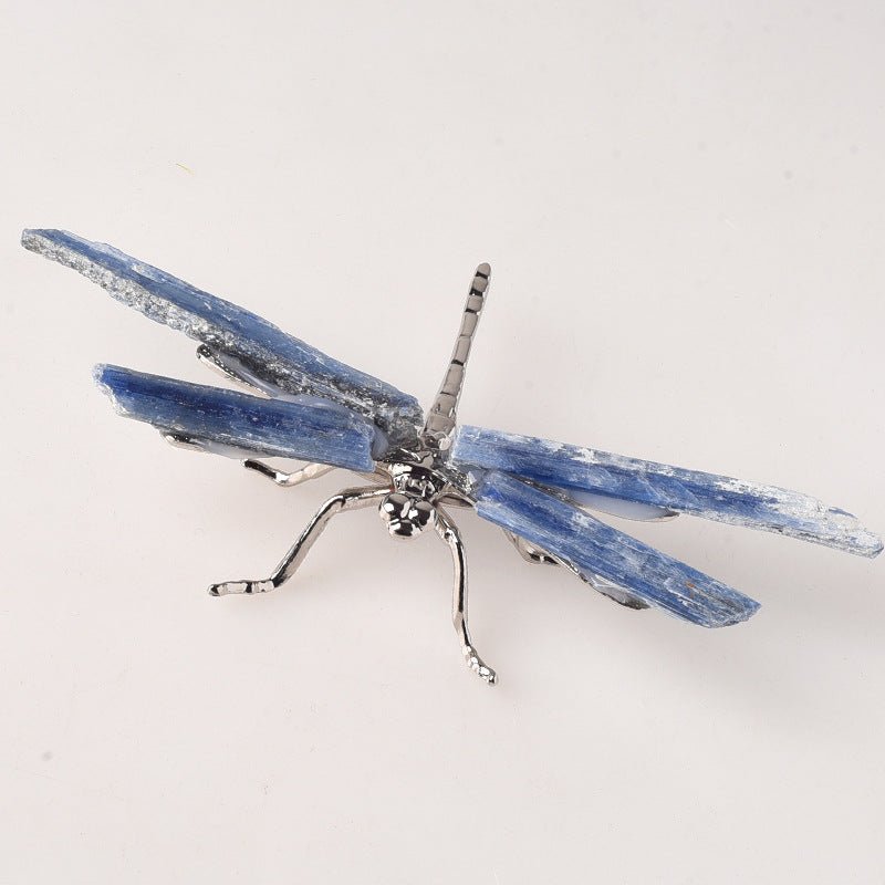 Sheehas Natural Blue Crystal Bar Dragonfly Decoration - Rebirth - 我的商店 - 