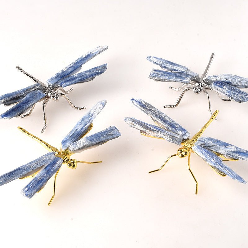 Sheehas Natural Blue Crystal Bar Dragonfly Decoration - Rebirth - 我的商店 - 
