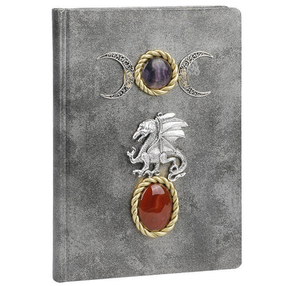 Sheehas Pterosaur Lunar Phase Fluorite Agate Magic Notebook 8.5"*6.1"*0.7" - 我的商店 - Artwork in Decor