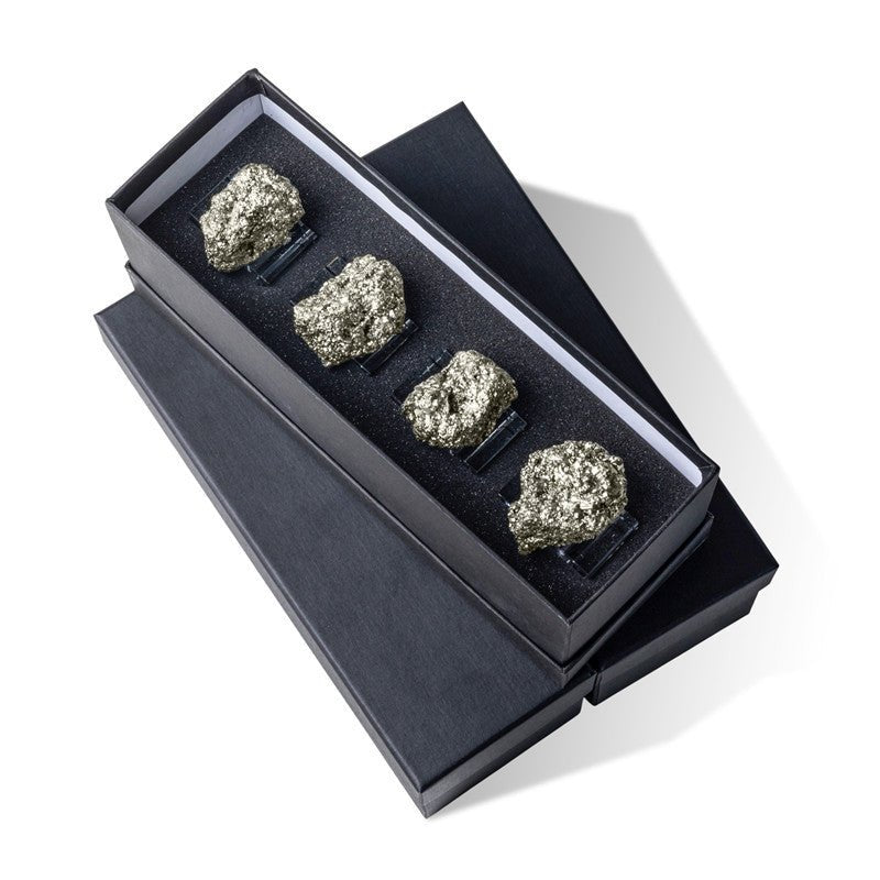 Sheehas Pyrite Crystal Cluster Napkin Rings (4 pcs) - 我的商店 - tablecloth clip