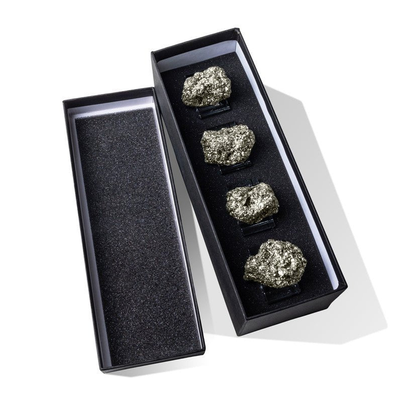 Sheehas Pyrite Crystal Cluster Napkin Rings (4 pcs) - 我的商店 - tablecloth clip
