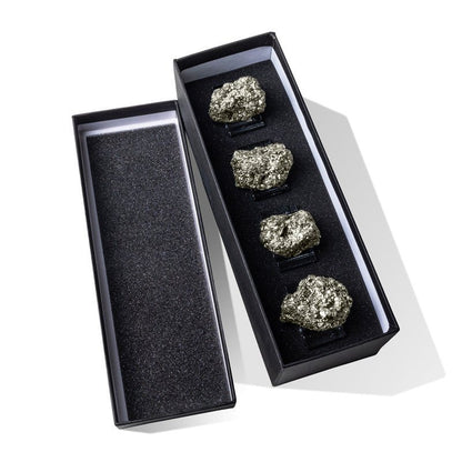 Sheehas Pyrite Crystal Cluster Napkin Rings (4 pcs) - 我的商店 - tablecloth clip