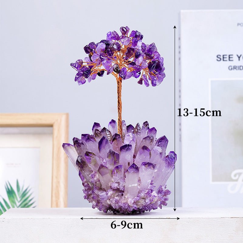 Sheehas Spiritual Awakening - Natural Amethyst Cluster Tree of Life - 我的商店 - 