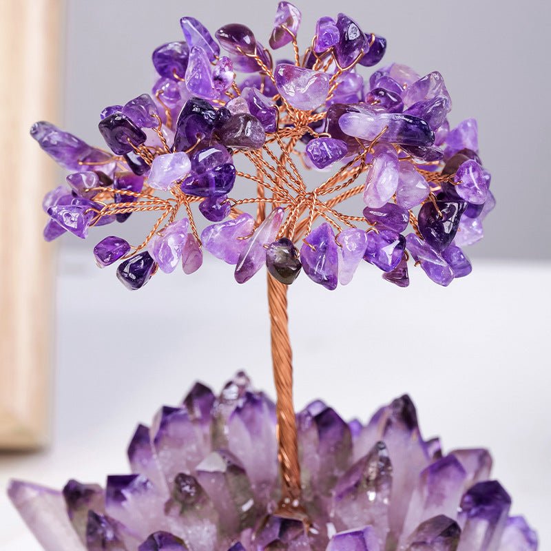 Sheehas Spiritual Awakening - Natural Amethyst Cluster Tree of Life - 我的商店 - 