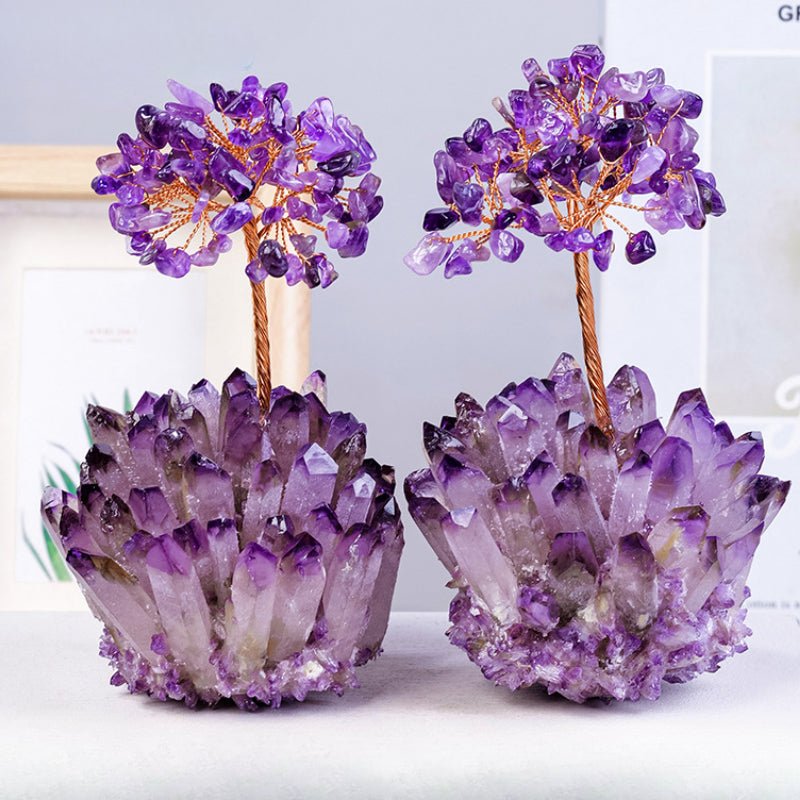 Sheehas Spiritual Awakening - Natural Amethyst Cluster Tree of Life - 我的商店 - 