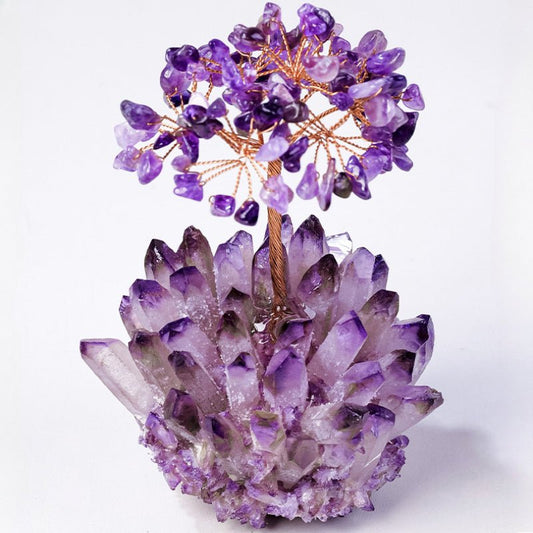 Sheehas Spiritual Awakening - Natural Amethyst Cluster Tree of Life - 我的商店 - 