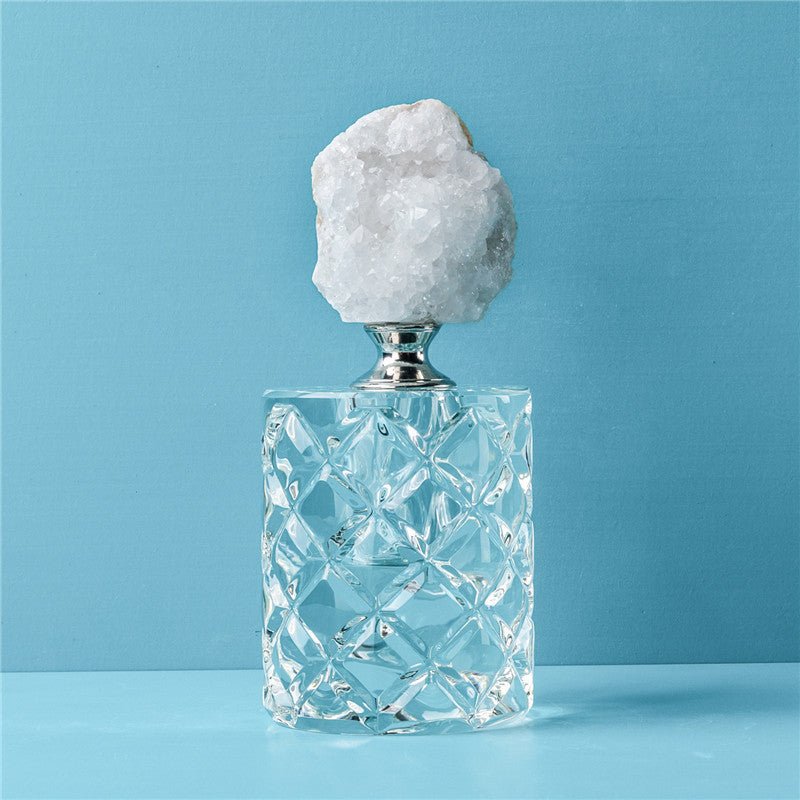 Sheehas Spiritual Energy Activation Feng Shui Agate Cluster Healing Aromatherapy Bottle - 我的商店 - 