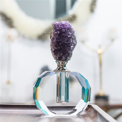 Sheehas Spiritual Guardian - Amethyst Cluster Perfume Bottle - 我的商店 - 