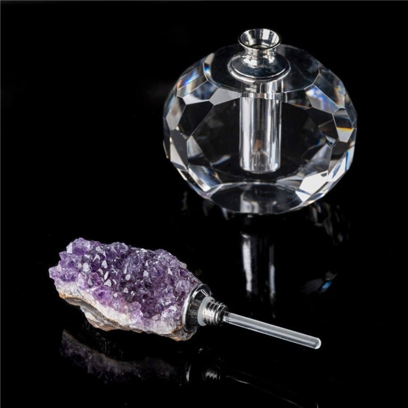 Sheehas Spiritual Guardian - Amethyst Cluster Perfume Bottle - 我的商店 - 